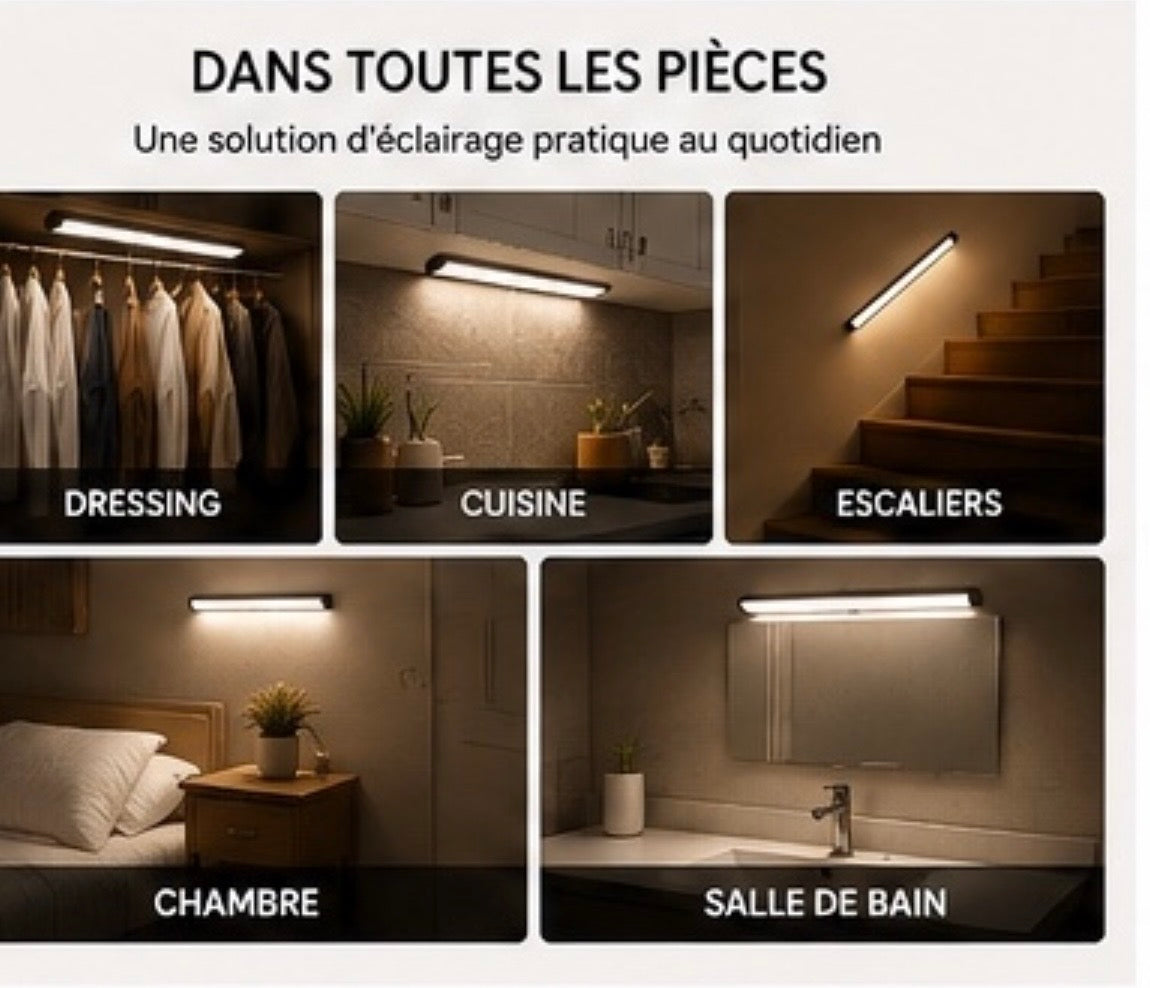 Lumovia MotionLight™ – Lampe LED rechargeable avec détecteur de mouvement
