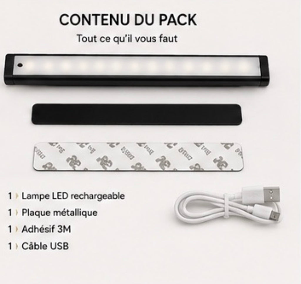 Lumovia MotionLight™ – Lampe LED rechargeable avec détecteur de mouvement