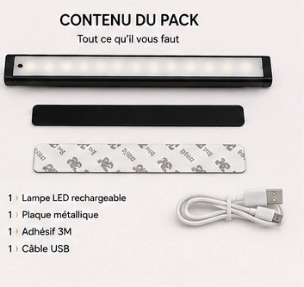 Lumovia MotionLight™ – Lampe LED rechargeable avec détecteur de mouvement