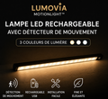 Lumovia MotionLight™ – Lampe LED rechargeable avec détecteur de mouvement